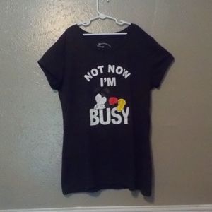 Disney's Mickey Mouse "Not Now I'm Busy" Shirt
